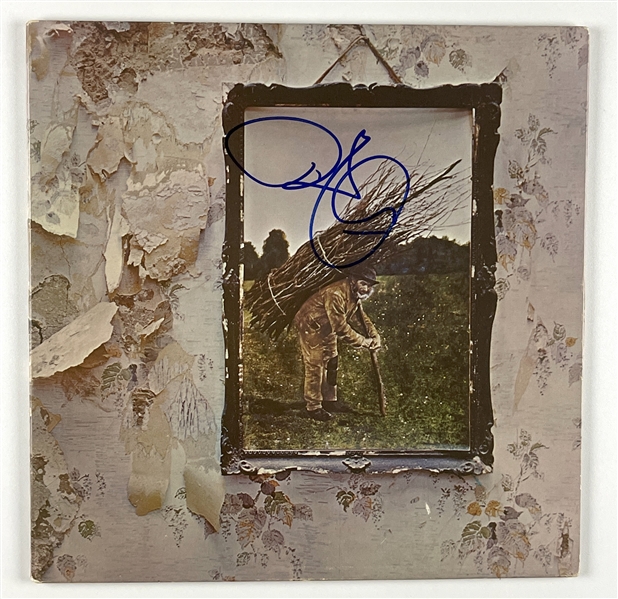Robert Plant In-Person Signed Led Zeppelin “IV” Album Record (Beckett/BAS Guaranteed) 