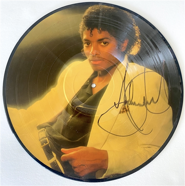 Michael Jackson “Thriller” In-Person Signed Picture Disc Record (JSA Authentication)