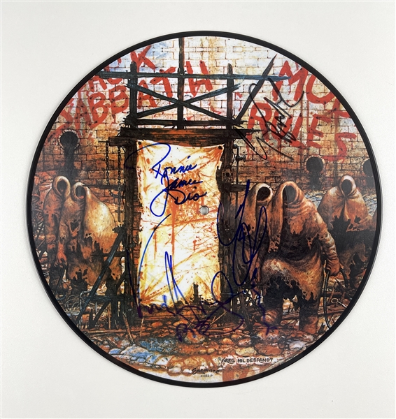 Black Sabbath Group Signed “Mob Rules” Picture Disc (4 Sigs) (Beckett/BAS Guaranteed)