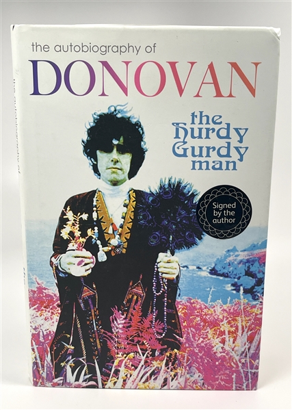 Donovan Signed “The Hurdy Gurdy Man” Book (Beckett/BAS Guaranteed)