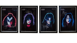 KISS Set of (4) 1978 Solo Album Posters (Roger Epperson/REAL LOA)  