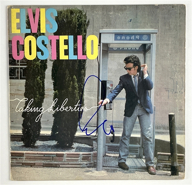 Elvis Costello In-Person Signed “Taking Liberties” Album Record (John Brennan Collection) (Beckett/BAS Authentication)