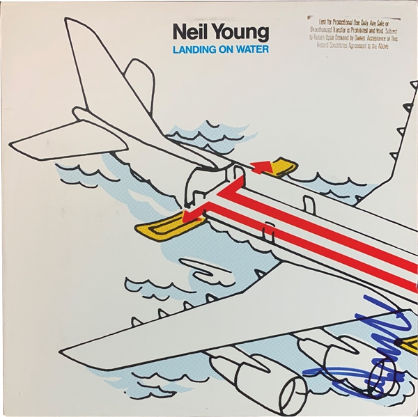 Neil Young Signed "Landing on Water" Record Album (Epperson/REAL LOA)