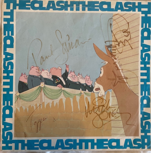 The Clash Group Signed “English Civil War” 7” Single Record (4 Sigs) (Roger Epperson/REAL Authentication) 