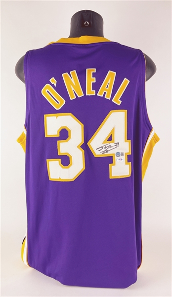 Shaquille ONeal Signed Los Angeles Lakers Nike Team Jersey (Beckett/BAS & PSA/DNA LOA)