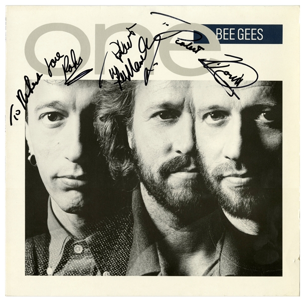 The Bee Gees Group Signed 1991 “One” Album Rotterdam (Holland) (3 Sigs) (Tracks COA)