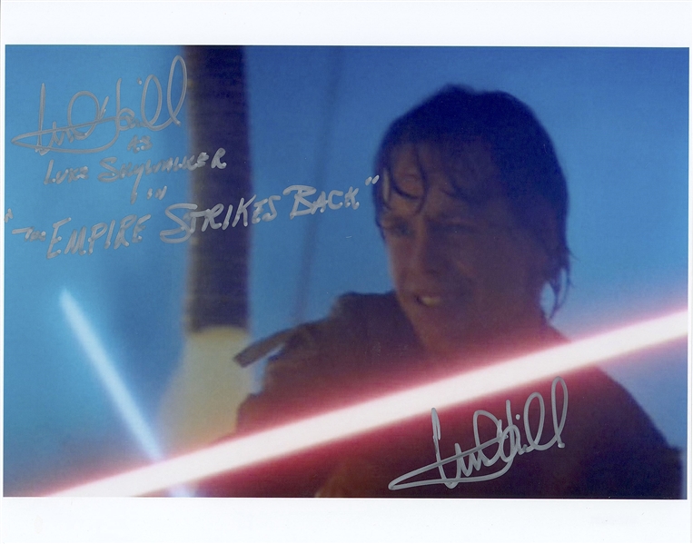 Star Wars: Mark Hamill Twice-Signed w/ Great Luke Skywalker Quote 10” x 8” Signed Photo from “The Empire Strikes Back” (Beckett/BAS Guaranteed)