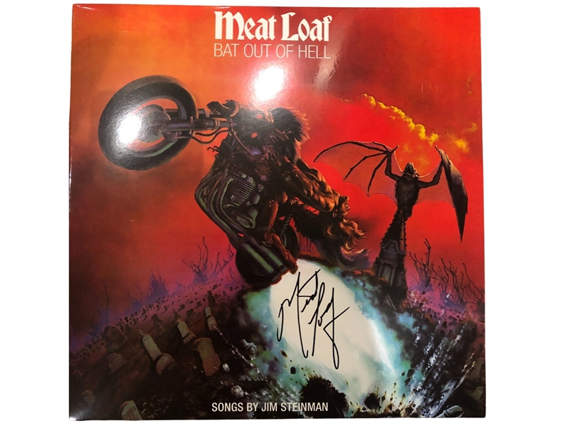 Meatloaf Signed “Bat Out of Hell” Album Record (Roger Epperson/REAL LOA) (JSA Cert) 