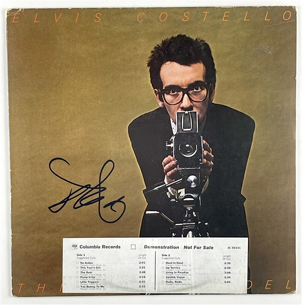 Elvis Costello Signed “This Years Model” Album Record (John Brennan Collection) (Beckett/BAS Authentication)