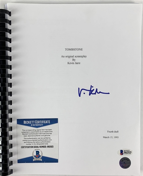Val Kilmer Signed Full Script for "Tombstone" (Beckett/BAS COA)(Kilmer Hologram)