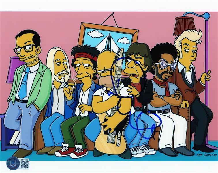 Elvis Costello Signed Simpsons 8" x 10" Photo (Beckett/BAS)