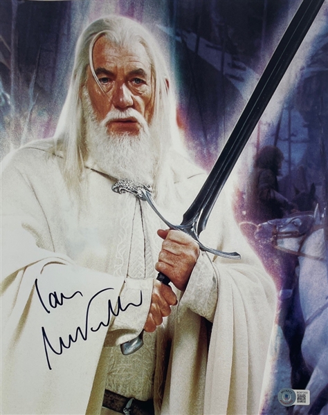 Lord of the Rings: Ian McKellen Signed 11" x 14" Photo (BAS COA)(Steve Grad Autograph Collection)