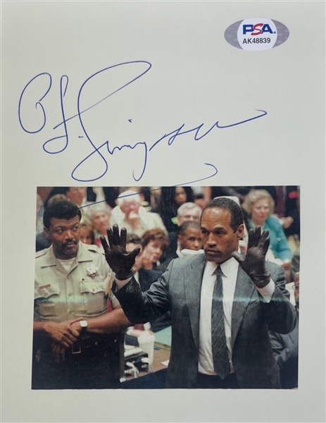 O.J. Simpson Signed 5" x 6.5" Printed Notorious Glove Photo (PSA/DNA)