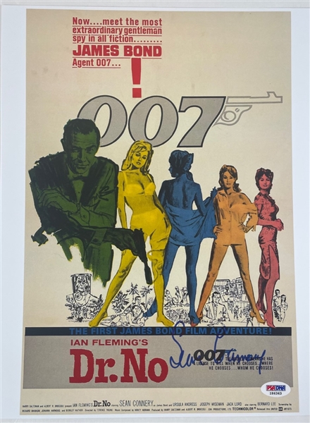 Sean Connery Signed Photograph of the "James Bond 007 Dr. No" Movie Poster (PSA/DNA)