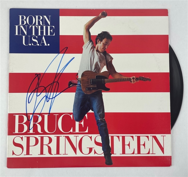 Bruce Springsteen Signed "Born In The USA" Album Cover (Beckett/BAS)