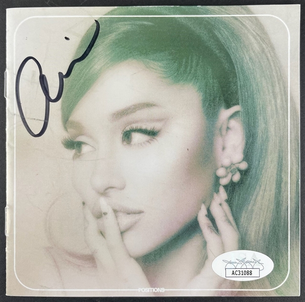 Ariana Grande Signed CD Booklet (JSA)