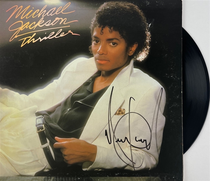 Michael Jackson Signed Thriller Album Cover w/ Vinyl (Epperson/REAL LOA)