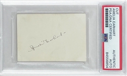 Amelia Earhart Signed 2" x 3" Segment (PSA/DNA Encapsulated)