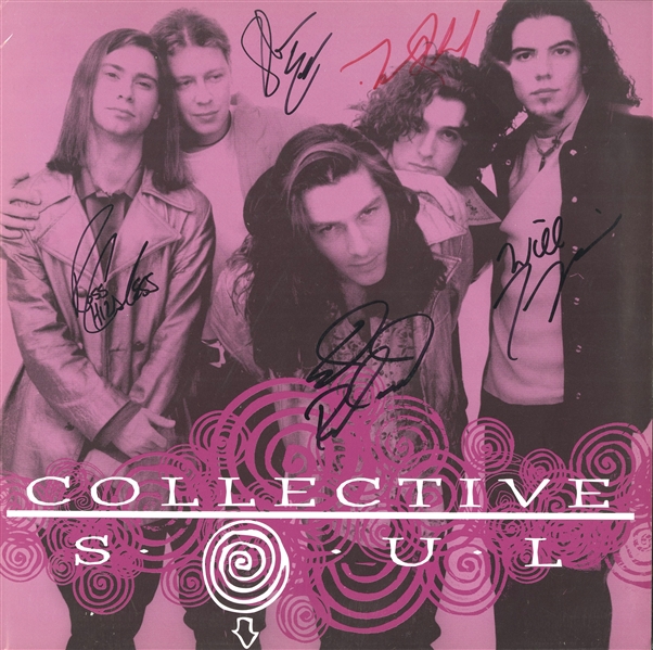 Collective Soul: Original Group Signed 12" x 12" Promo Flat (Beckett/BAS Guaranteed)