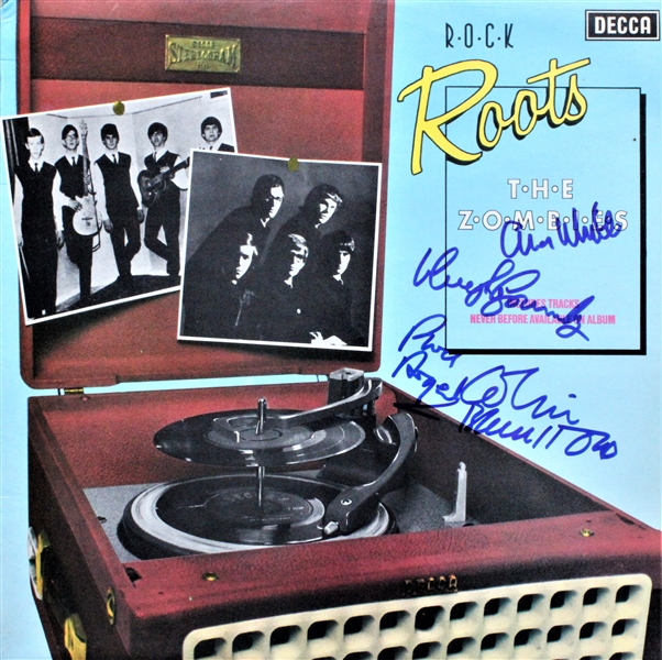 The Zombies: Group Signed Vinyl Record (4 sigs)(ACOA)