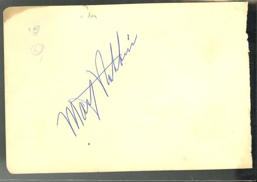 Marty Robbins Signed 3" x 5" Book Page (Beckett/BAS Guaranteed)