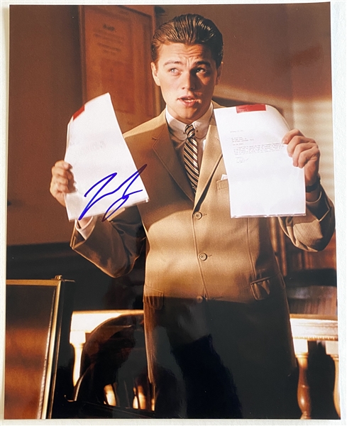Leonardo DiCaprio In-Person Signed 11” x 14” “Catch Me If You Can” Photo (JSA Authentication)  