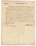 Thomas Jefferson Authentic Signed Polygraph Letter :: Jefferson Pledges to Pay His Taxes with Wheat Flour (Beckett/BAS LOA)