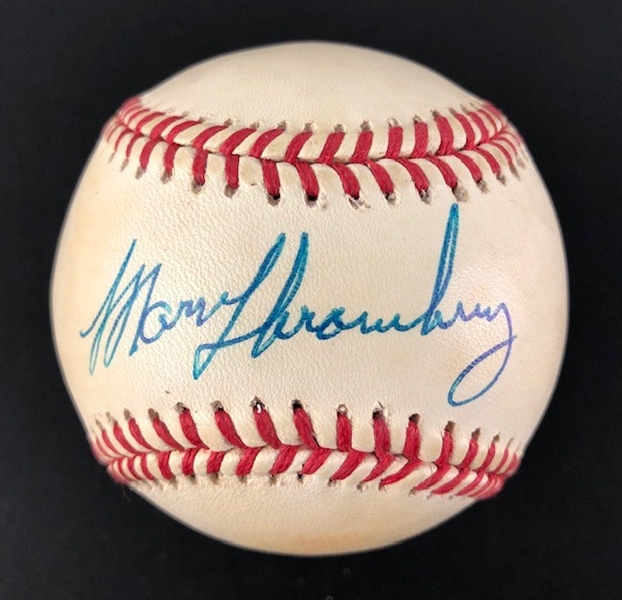 Marv Throneberry Signed Baseball (JSA)