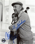 Carrie Fisher & Irvin Kershner signed 8" x 10" B&W Photo (Beckett/BAS Guaranteed)