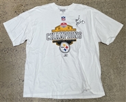 NFL : Mike Mularkey 2001 Steelers AFC Central Division Champions Locker Room T-Shirt (Coach Mike Mularkey Collection)