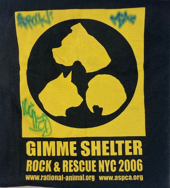 Beastie Boys: Group Signed Gimme Shelter T-Shirt (JSA LOA)