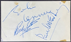 The Beatles : Lennon, McCartney, Starr Signed Album Page (JSA LOA)
