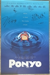Extremely Rare Cast Signed Disney’s Ponyo 27" x 40" Poster by Director Hayao Miyazaki (Beckett/BAS Guaranteed)