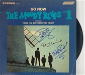 The Moody Blues In-Person Group Signed “Go Now” Album Record (3 Sigs) (Beckett/BAS LOA)