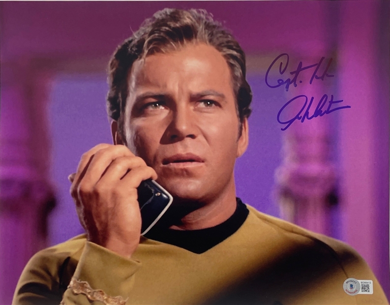 Star Trek: William Shatner Signed 11 x 14 Photo (BAS COA) (Steve Grad Autograph Collection)