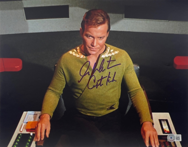 Star Trek: William Shatner Signed 11 x 14 Photo (BAS COA) (Steve Grad Autograph Collection) 