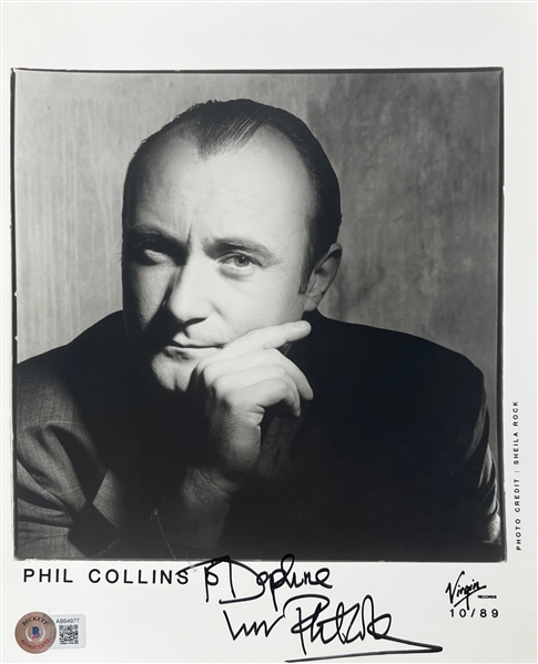 Phil Collins Signed 8" x 10" Promotional Photograph (Beckett/BAS)