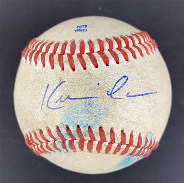 Kevin Costner Signed Official League Cal State Fullerton Baseball (PSA/DNA)