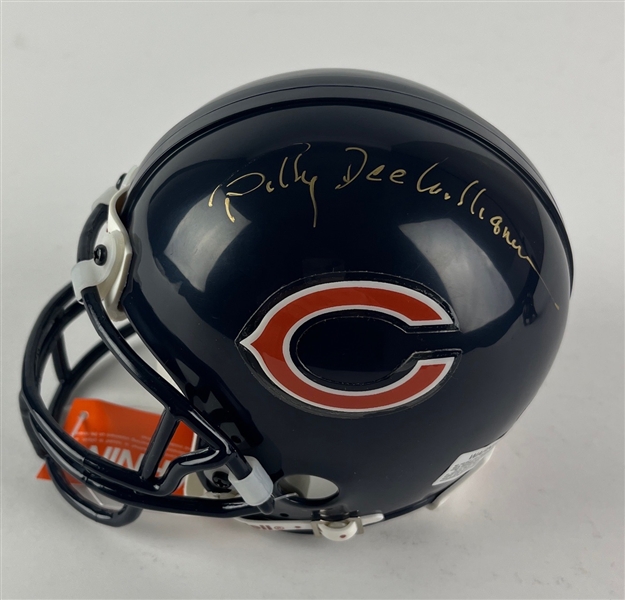 Brians Song: Billy Dee Williams Signed Chicago Bears Mini Helmet (Beckett/BAS Guaranteed)