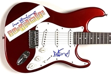Eurythmics In-Person Group Signed Electric Guitar (2 Sigs) (John Brennan Collection) (Beckett/BAS Guaranteed) 