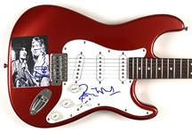 Small Faces: Rod Stewart & Ronnie Wood In-Person Signed Electric Guitar (2 Sigs) (John Brennan Collection) (Beckett/BAS Guaranteed) 