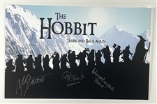 “The Hobbit” Cast Signed 17” x 11” Mini Poster (3 Sigs) (Beckett/BAS Guaranteed)