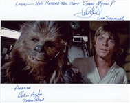 Star Wars: Mark Hamill w/ Quote & Peter Mayhew Dual-Signed 10” x 8” Photo from “A New Hope” (Beckett/BAS Guaranteed)
