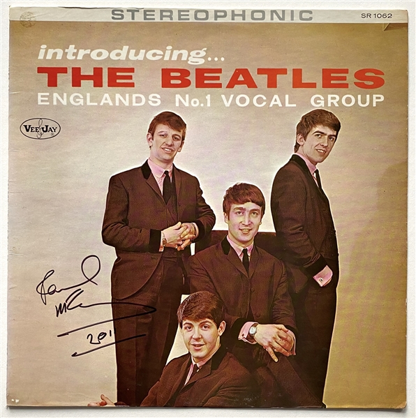 The Beatles: Paul McCartney In-Person Signed “Introducing The Beatles” Record Album (JSA LOA) 