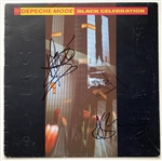 Depeche Mode Group In-Person Signed “Black Celebration” Record Album (3 Sigs) (JSA LOA) 