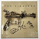 Foo Fighters In-Person Group Signed Self-Titled Debut Record Album (5 Sigs) (JSA LOA) 