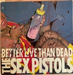The Sex Pistols Group Signed “Better Live Than Dead” LP Album Record (3 Sigs) (PSA Sticker) (Beckett/BAS Guaranteed) 