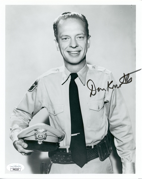 Andy Griffith Show: Don Knotts Signed 8” x 10” Photo (JSA Sticker)  