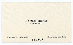 James Bond Promo Calling Card