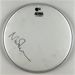Pink Floyd: Nick Mason In-Person Signed 12” Attack Drumhead (John Brennan Collection) (Beckett Authentication)